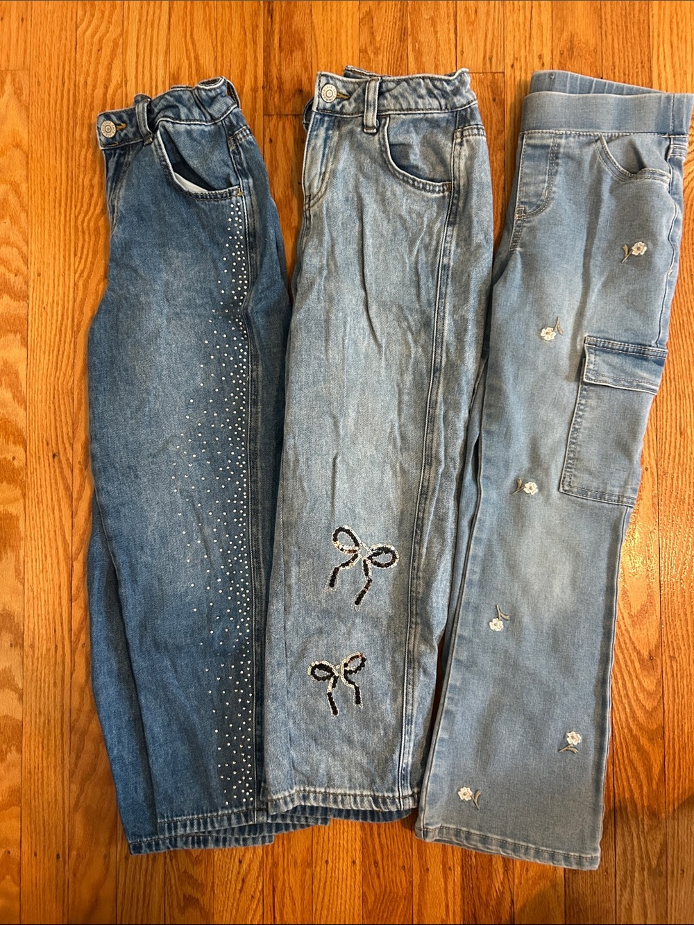 Cat and Jack Sparkly and Embroidered Jeans
